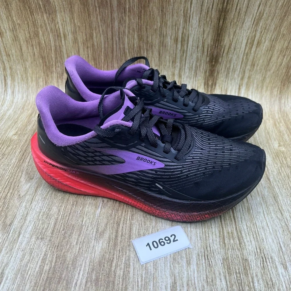 Brooks Hyperion Max Women's Size 7.5 Running Shoes Black Purple 1203771B089